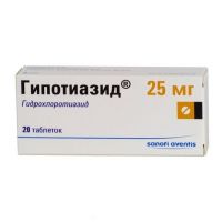 Гипотиазид 25мг таблетки №20 (CHINOIN PHARMACEUTICAL AND CHEMICAL WORKS CO._3)